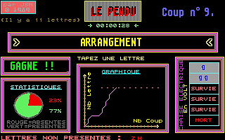 Pendu (Le) atari screenshot